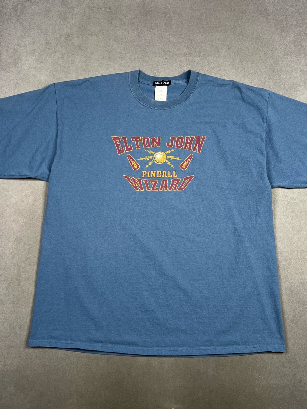 Vintage Elton John Blue 'Pinball Wizard' Graphic Tee